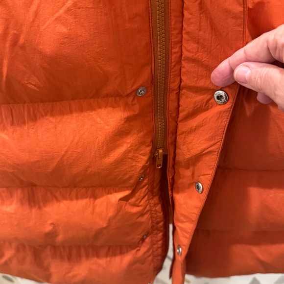 BTFBM burnt orange long puffer vest - Picture 7 of 7